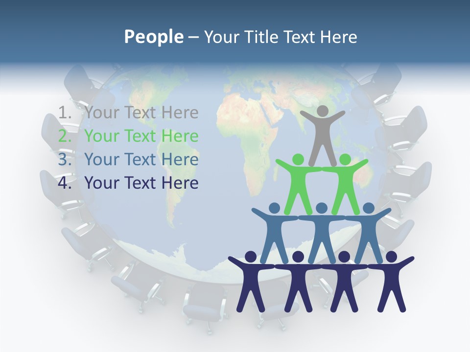 Meeting Map Communication PowerPoint Template