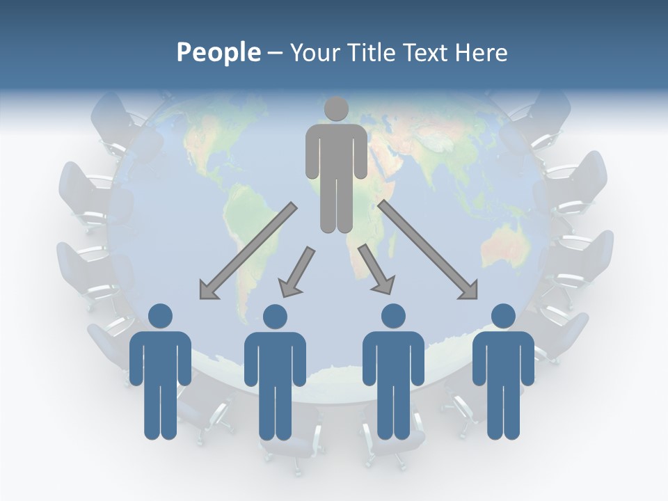 Meeting Map Communication PowerPoint Template