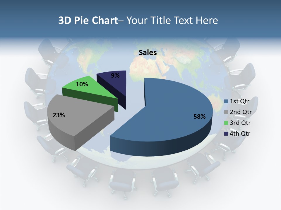 Meeting Map Communication PowerPoint Template