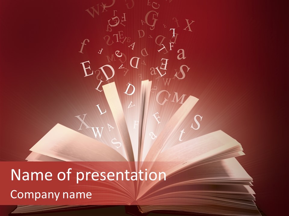 Publication Education Dictionary PowerPoint Template