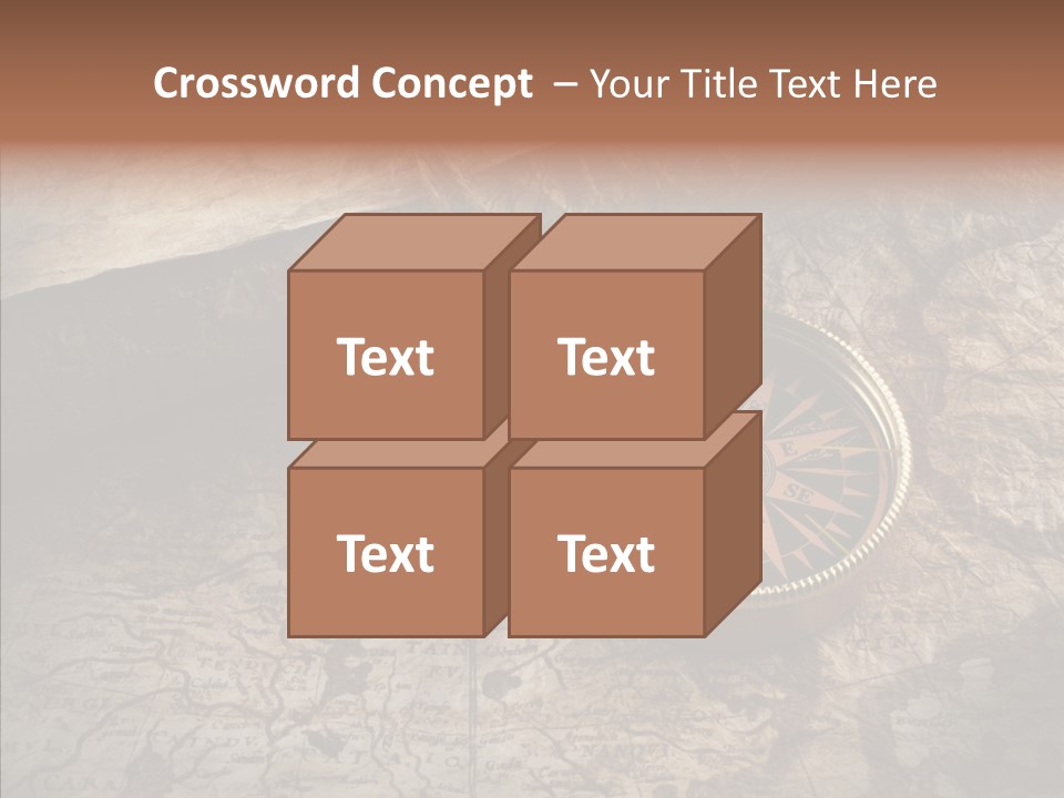 Old Geography Boat PowerPoint Template