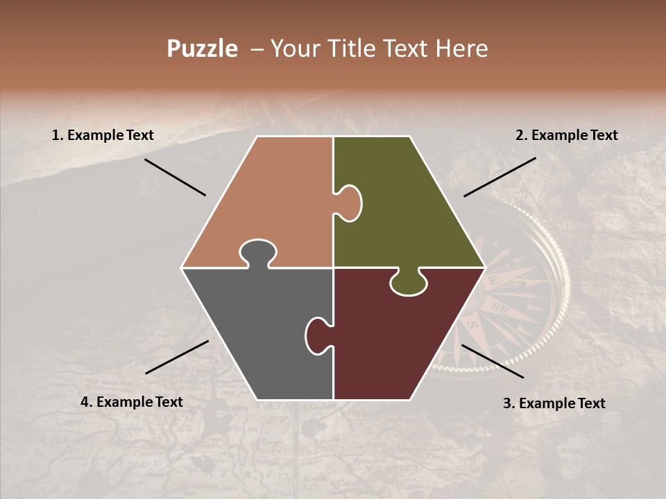 Old Geography Boat PowerPoint Template