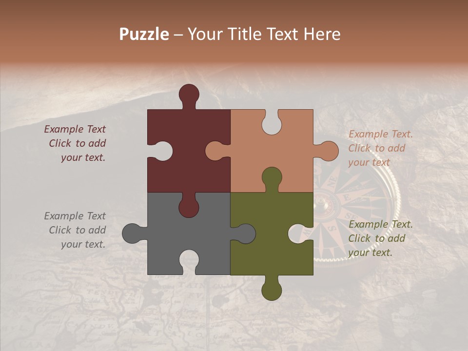 Old Geography Boat PowerPoint Template