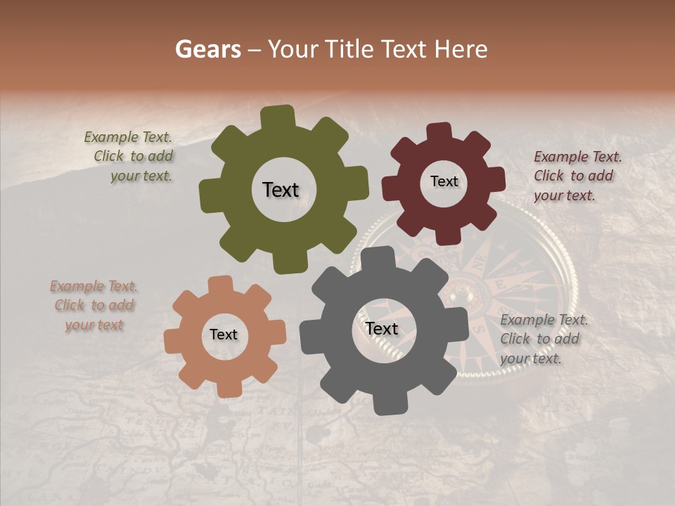 Old Geography Boat PowerPoint Template