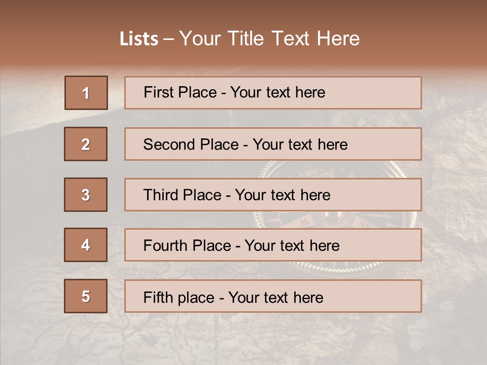 Old Geography Boat PowerPoint Template