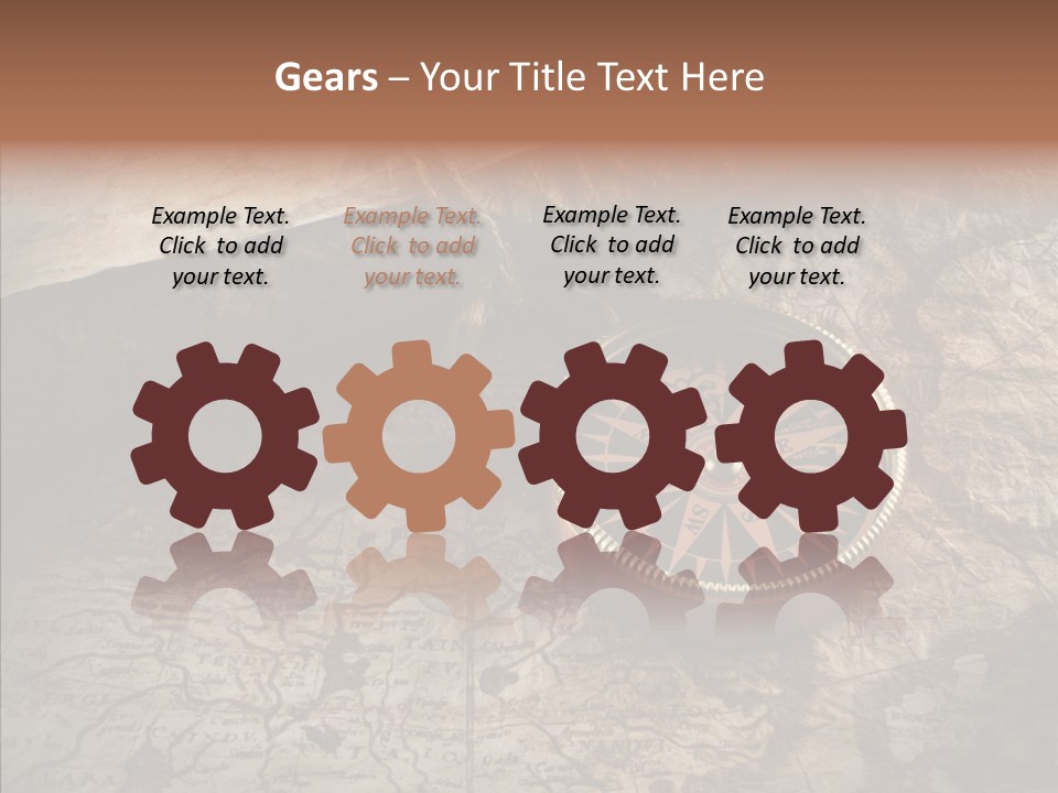 Old Geography Boat PowerPoint Template