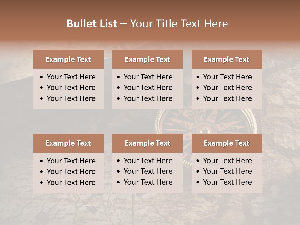 Old Geography Boat PowerPoint Template