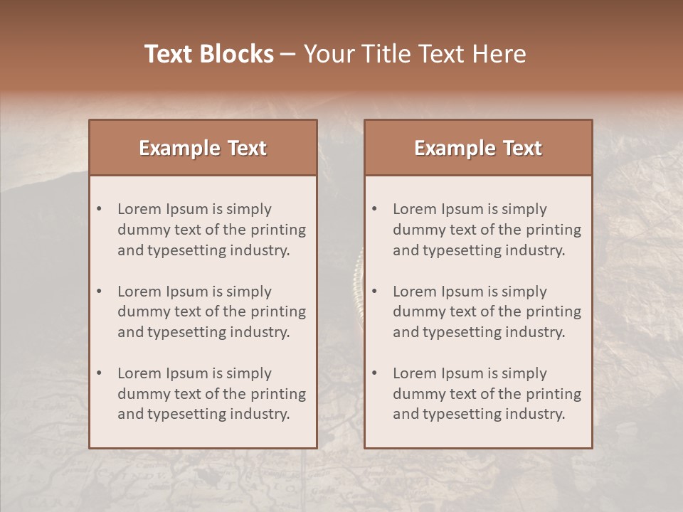 Old Geography Boat PowerPoint Template