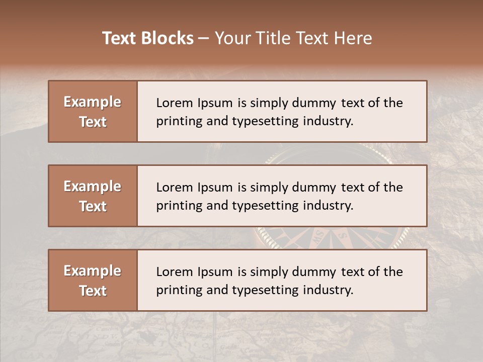 Old Geography Boat PowerPoint Template