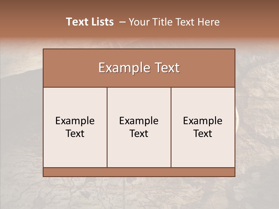 Old Geography Boat PowerPoint Template