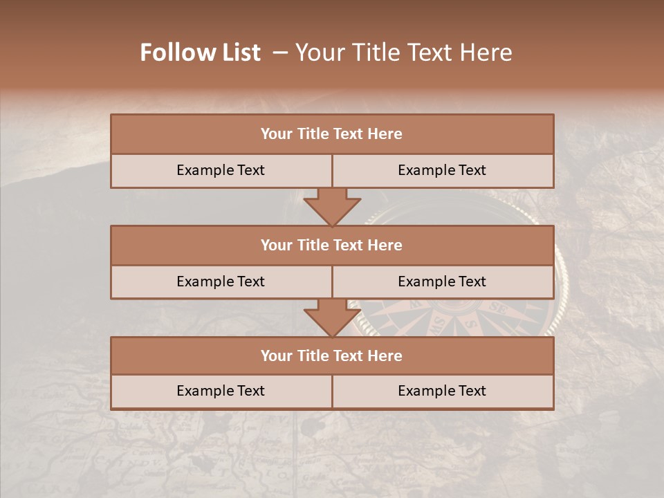 Old Geography Boat PowerPoint Template