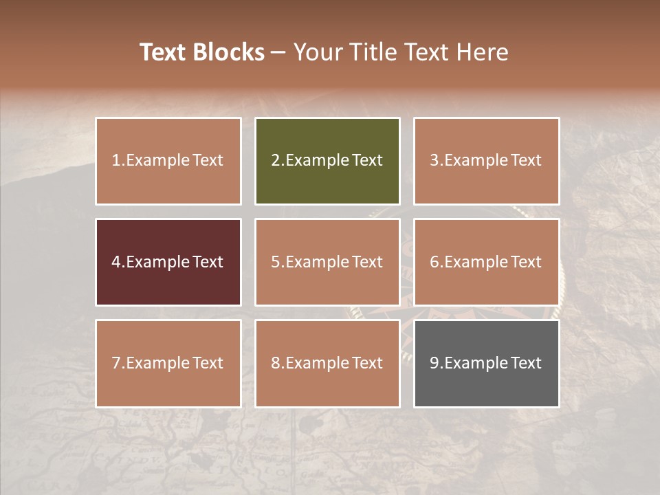 Old Geography Boat PowerPoint Template