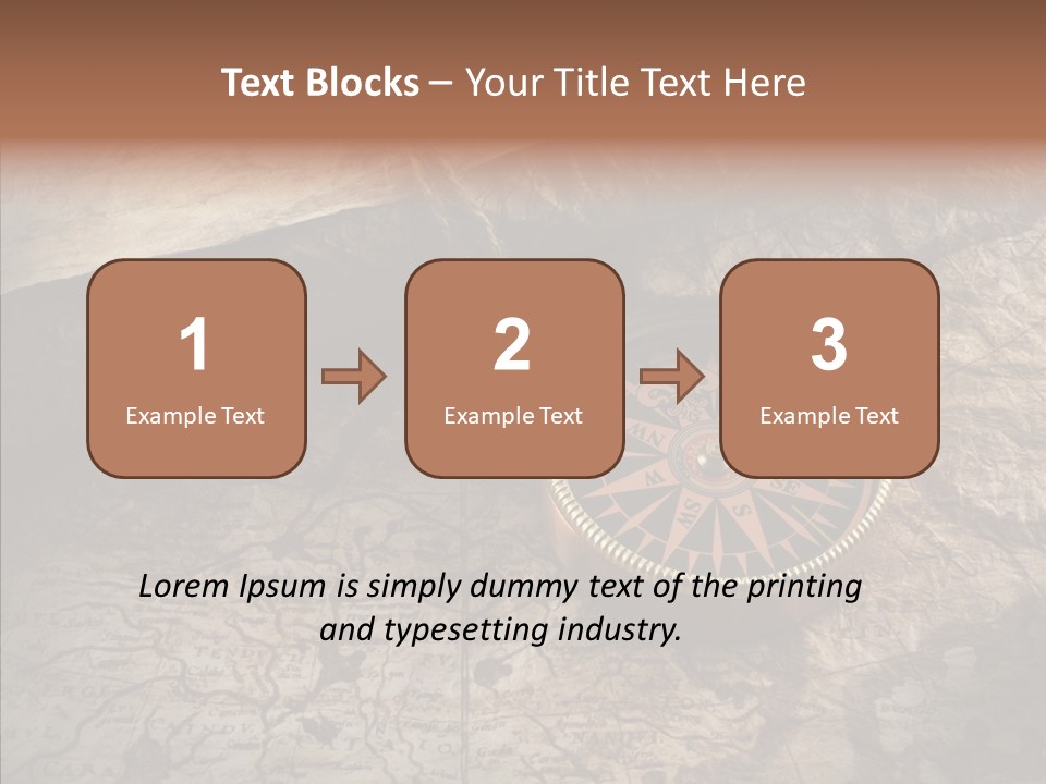 Old Geography Boat PowerPoint Template
