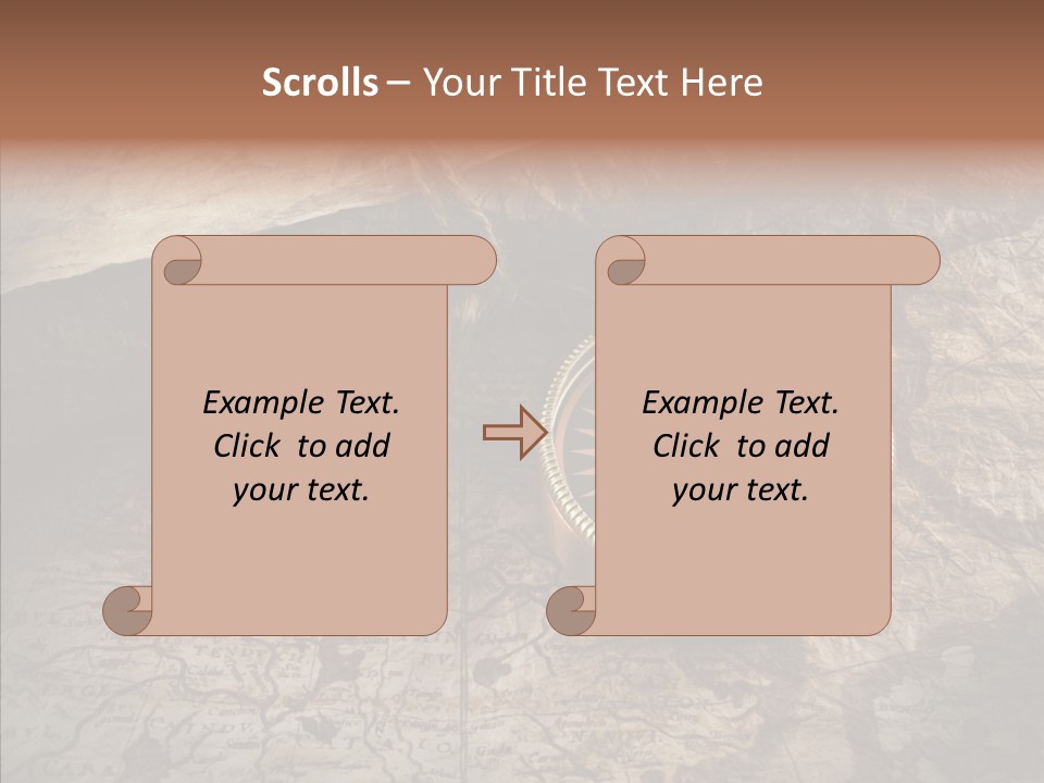 Old Geography Boat PowerPoint Template