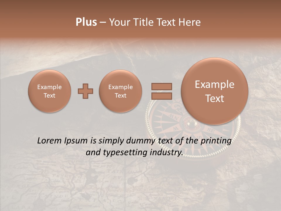 Old Geography Boat PowerPoint Template