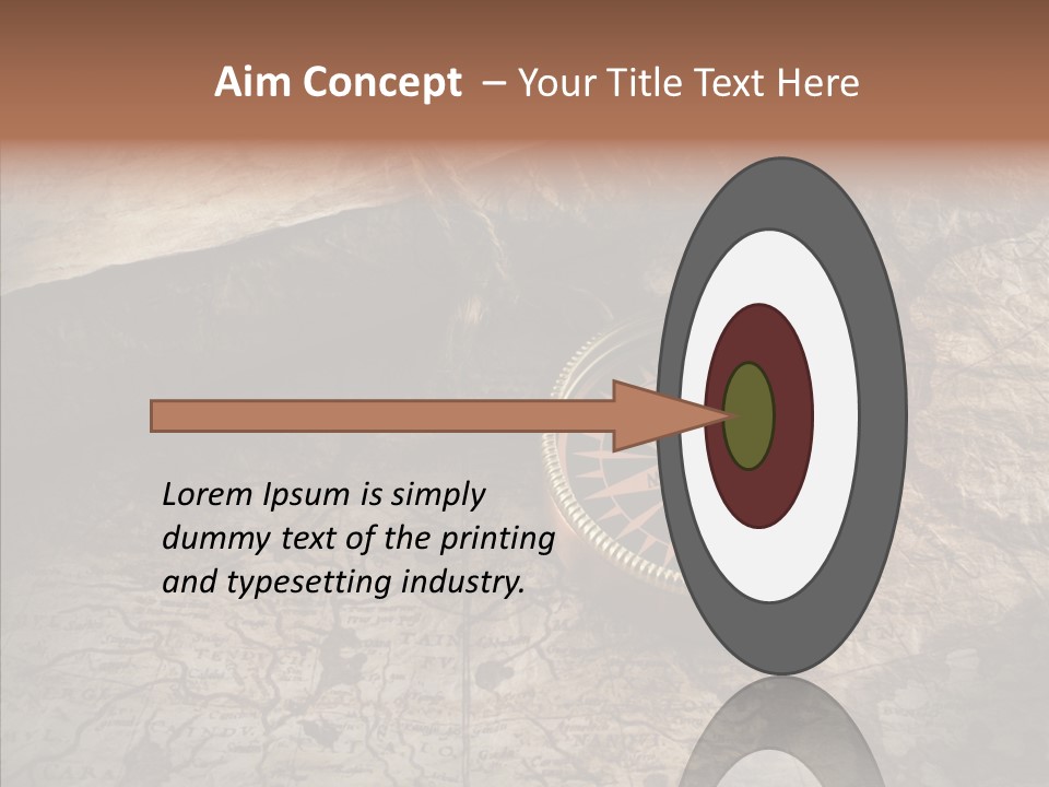 Old Geography Boat PowerPoint Template