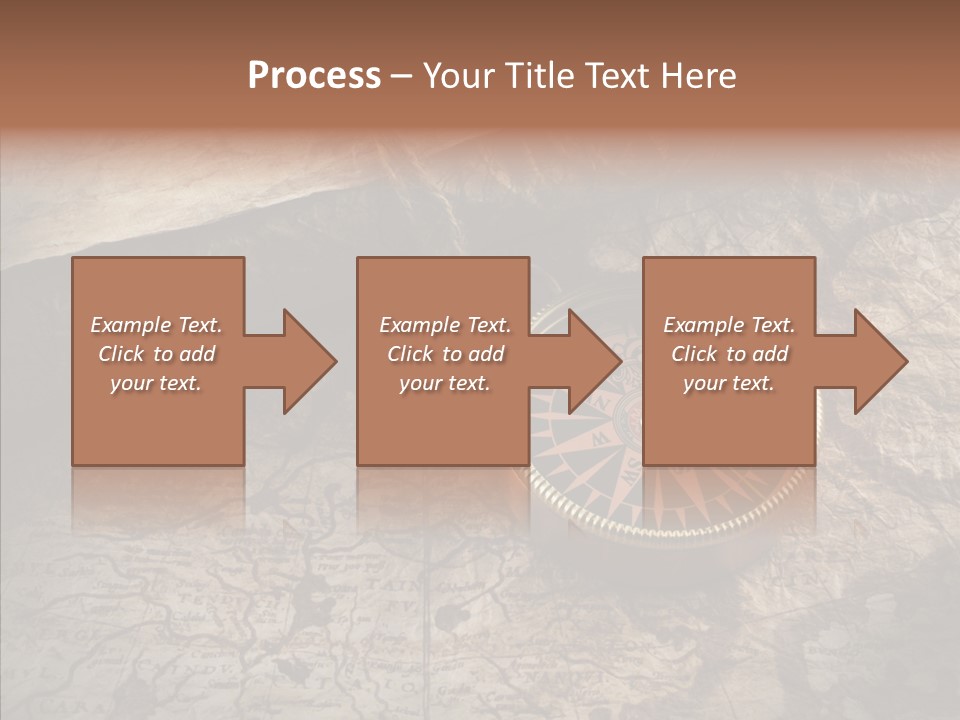 Old Geography Boat PowerPoint Template