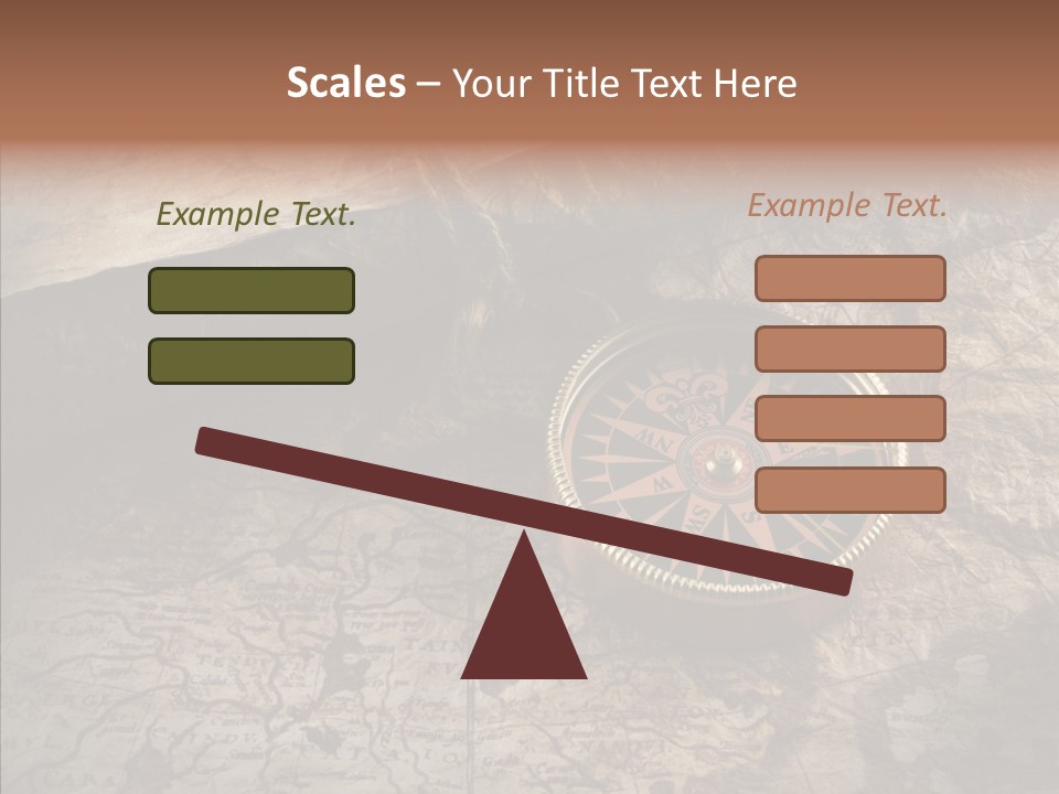 Old Geography Boat PowerPoint Template