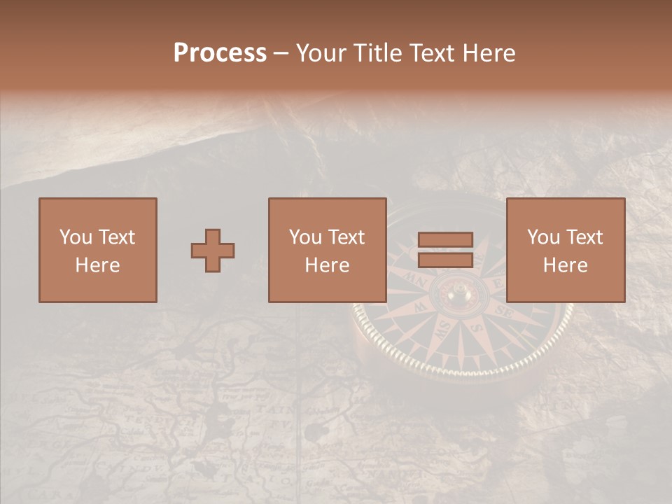 Old Geography Boat PowerPoint Template