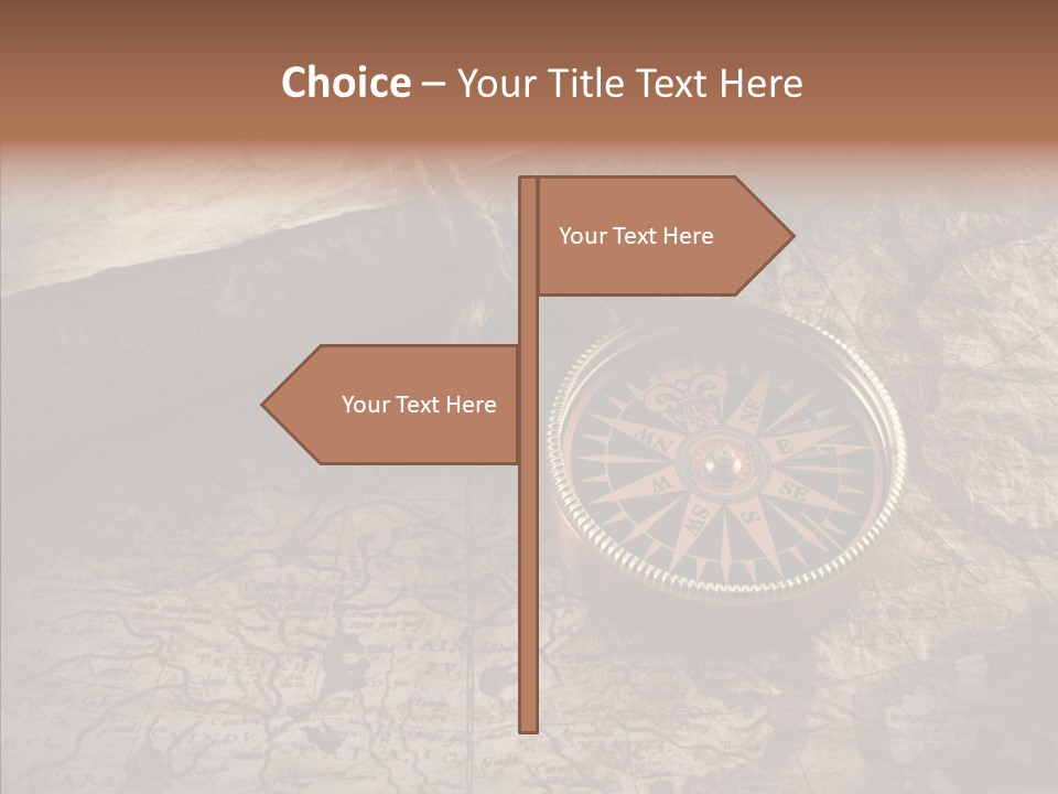 Old Geography Boat PowerPoint Template