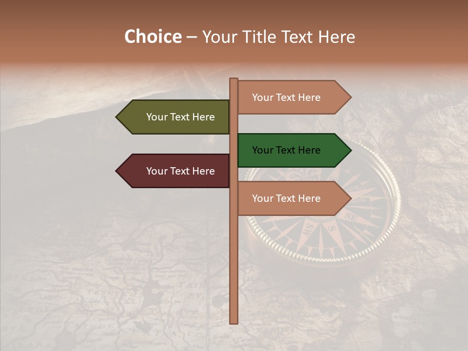 Old Geography Boat PowerPoint Template