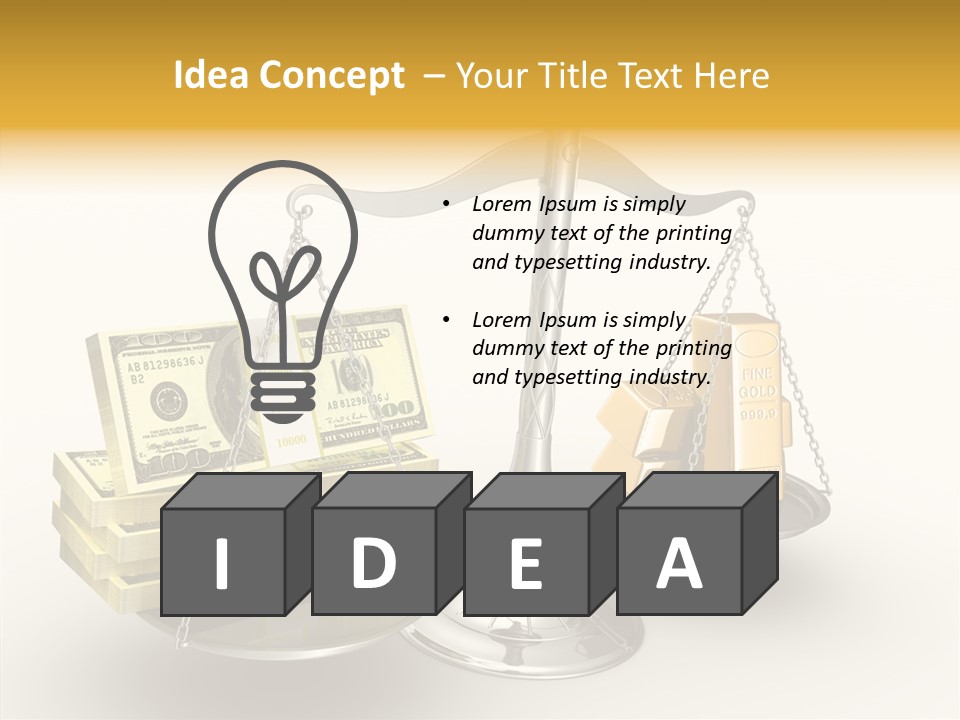 Weight Metal Instrument PowerPoint Template