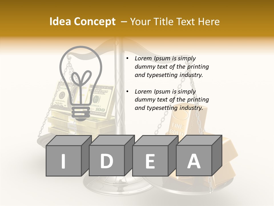 Easy Paying White PowerPoint Template