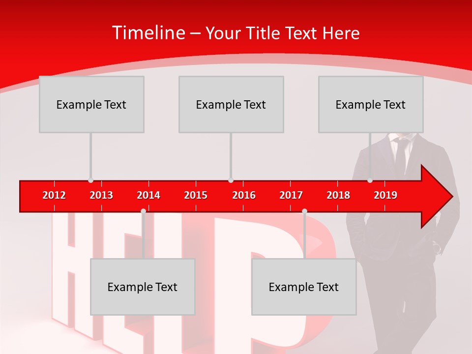 Businessman Text Answer PowerPoint Template