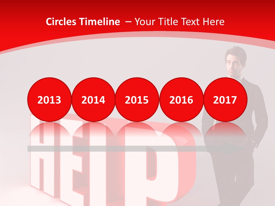 Businessman Text Answer PowerPoint Template