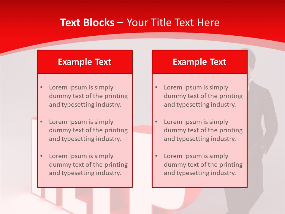 Businessman Text Answer PowerPoint Template