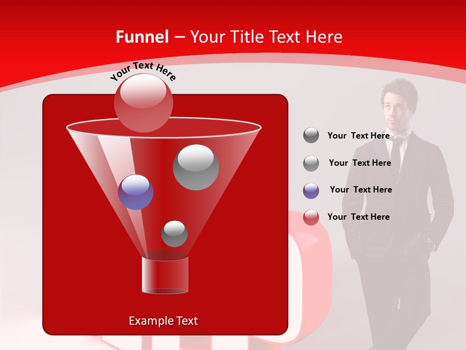 Businessman Text Answer PowerPoint Template