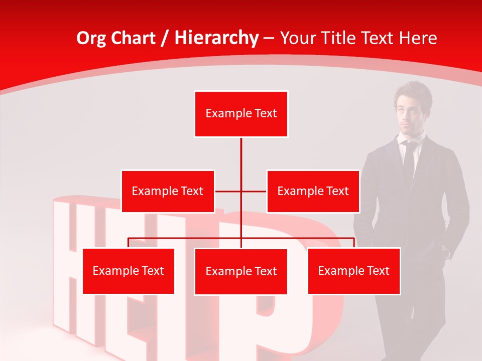 Businessman Text Answer PowerPoint Template