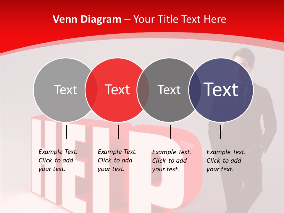 Businessman Text Answer PowerPoint Template