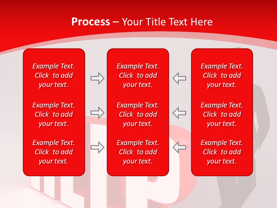 Businessman Text Answer PowerPoint Template