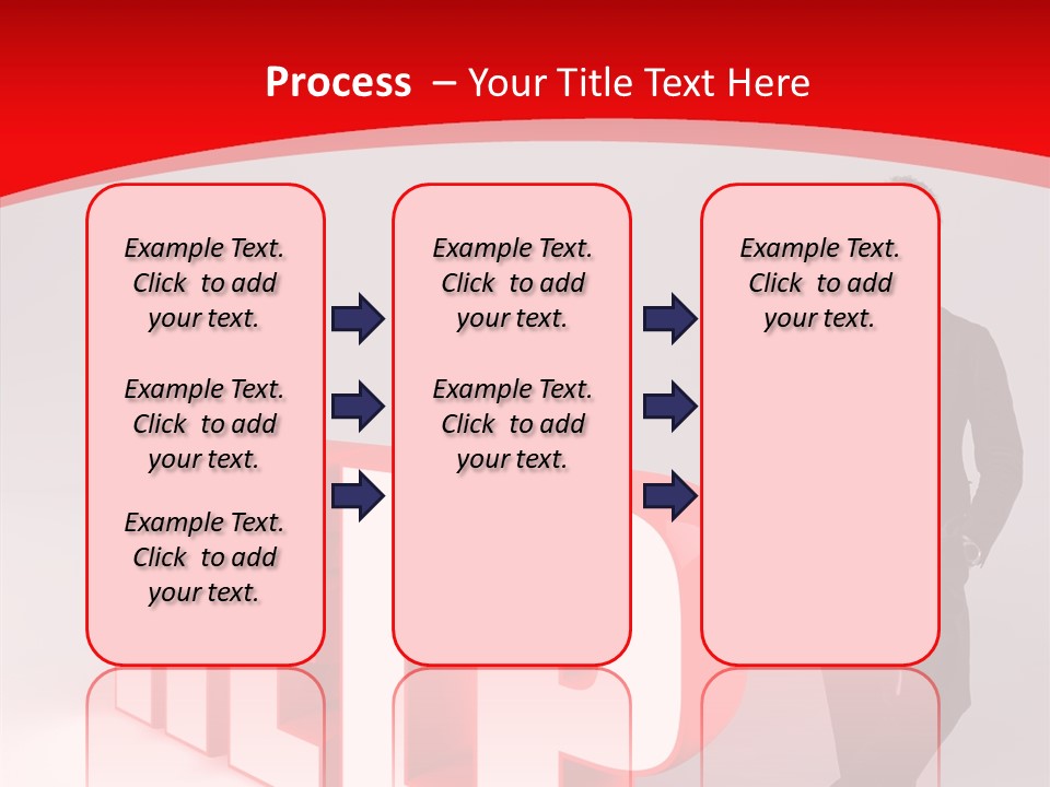 Businessman Text Answer PowerPoint Template