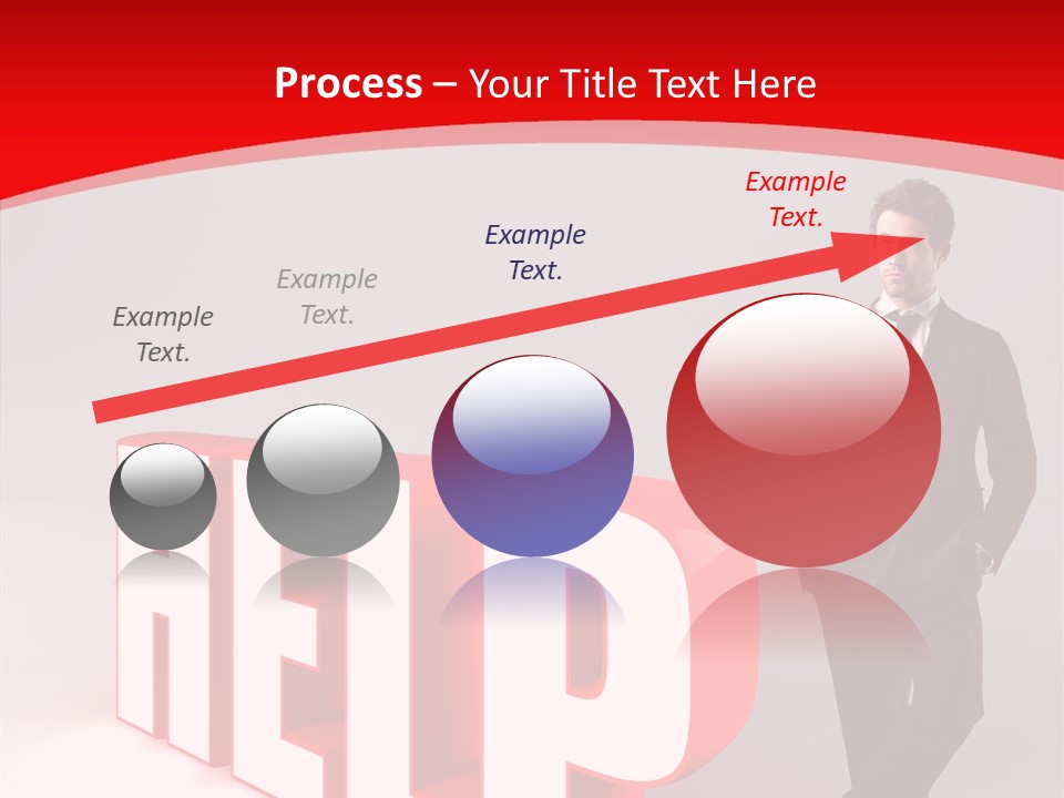 Businessman Text Answer PowerPoint Template