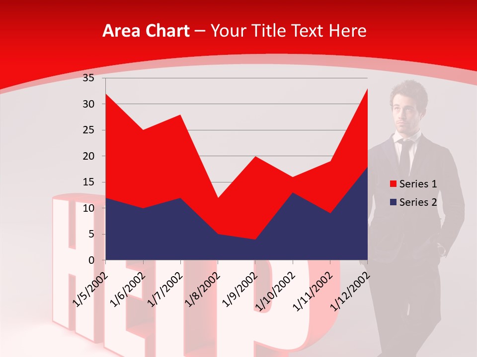 Businessman Text Answer PowerPoint Template