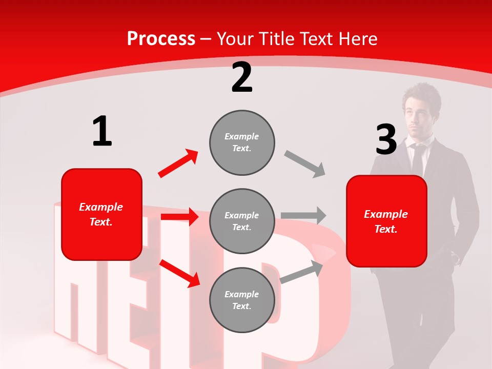 Businessman Text Answer PowerPoint Template