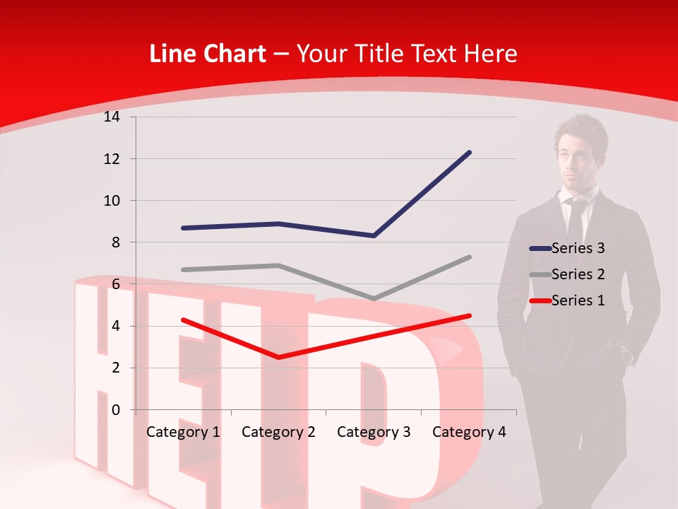 Businessman Text Answer PowerPoint Template