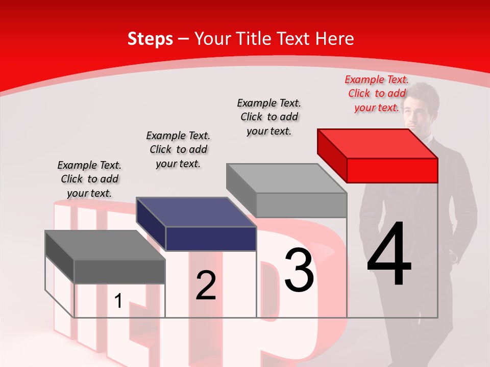 Businessman Text Answer PowerPoint Template