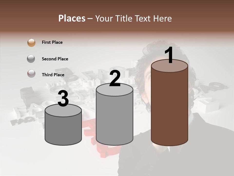 Businessman Support Forum PowerPoint Template