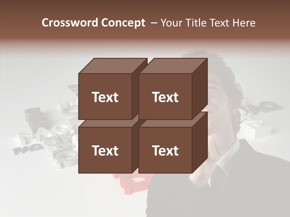 Businessman Support Forum PowerPoint Template