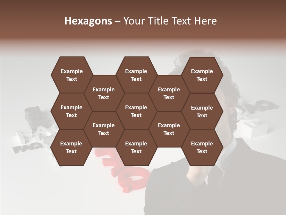 Businessman Support Forum PowerPoint Template