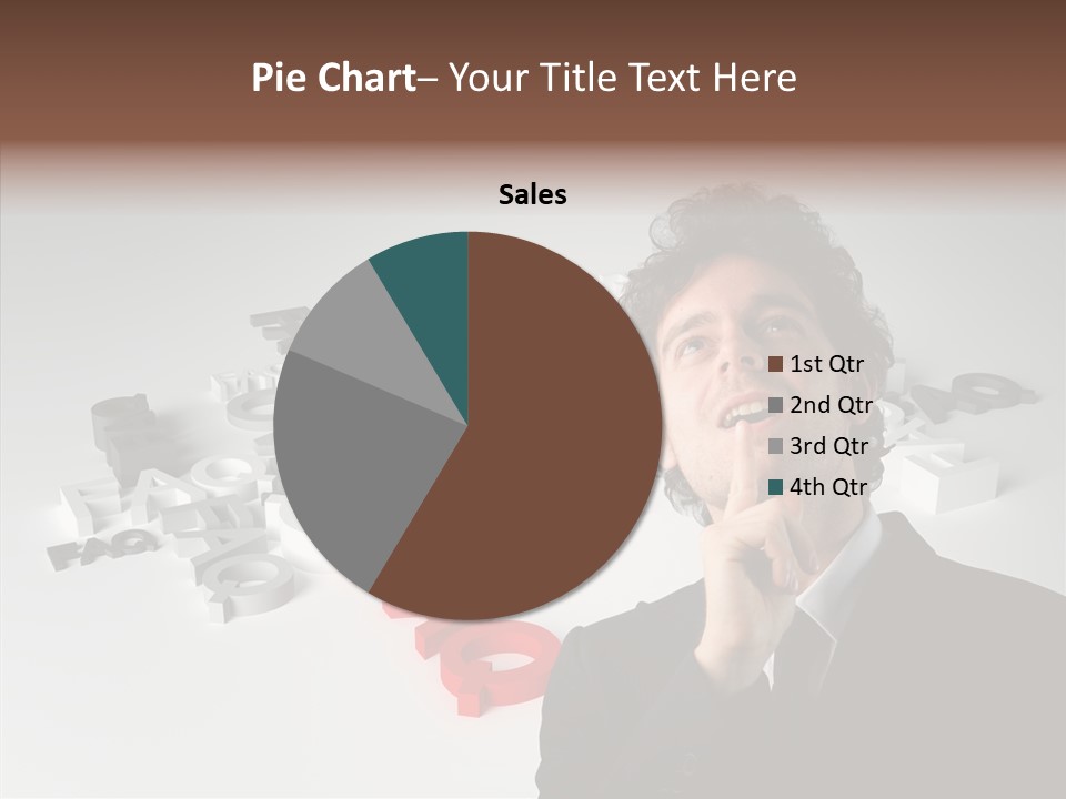 Businessman Support Forum PowerPoint Template