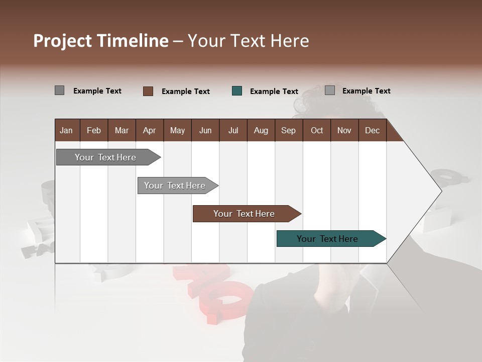 Businessman Support Forum PowerPoint Template