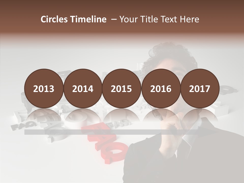 Businessman Support Forum PowerPoint Template