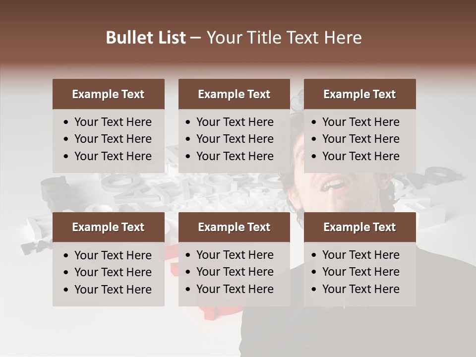 Businessman Support Forum PowerPoint Template