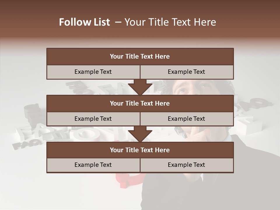 Businessman Support Forum PowerPoint Template