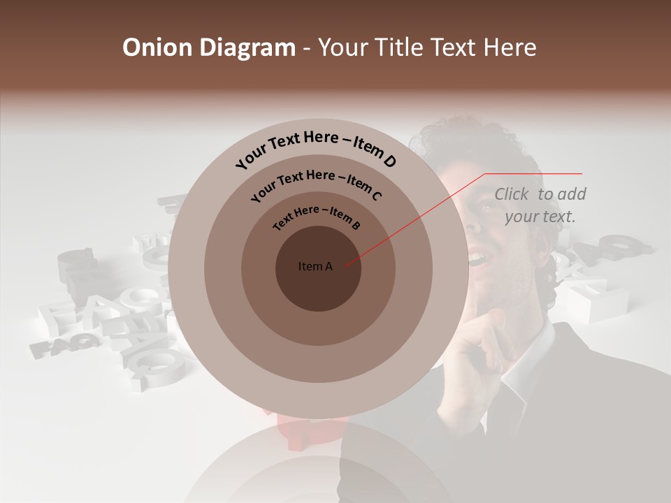 Businessman Support Forum PowerPoint Template