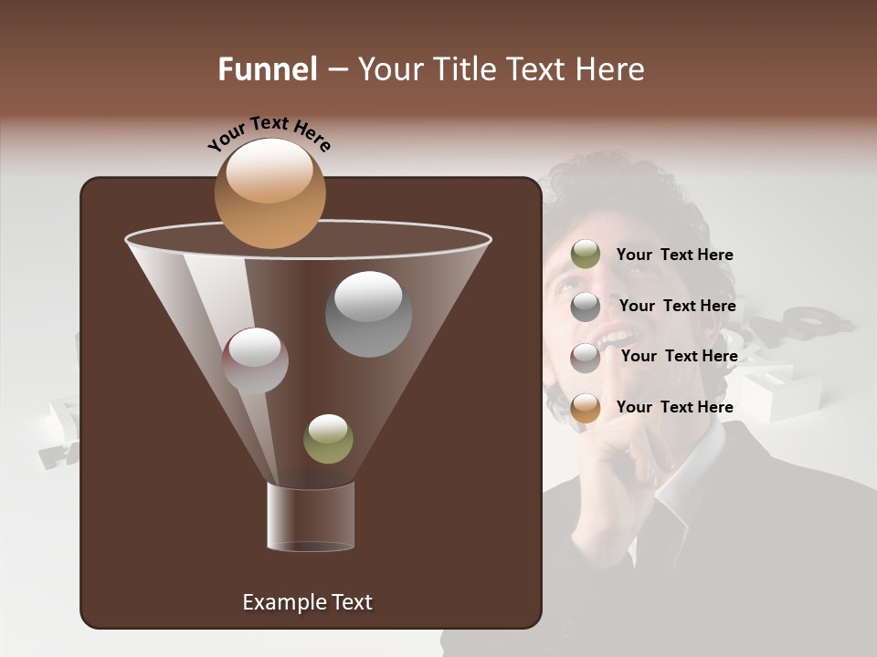 Businessman Support Forum PowerPoint Template